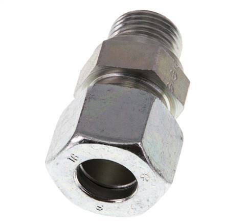 G 1/2'' Male x 16S Zinc plated Steel Straight Cutting Ring 400 Bar DIN 2353