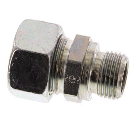 G 1/2'' Male x 18L Zinc plated Steel Straight Cutting Ring 315 Bar DIN 2353