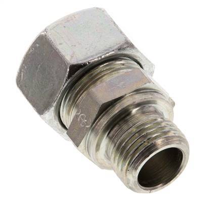 G 1/2'' Male x 18L Zinc plated Steel Straight Cutting Ring 315 Bar DIN 2353