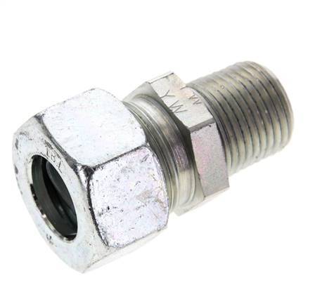 1/2'' NPT Male x 18L Zinc plated Steel Straight Cutting Ring 315 Bar DIN 2353