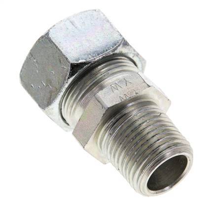 1/2'' NPT Male x 18L Zinc plated Steel Straight Cutting Ring 315 Bar DIN 2353