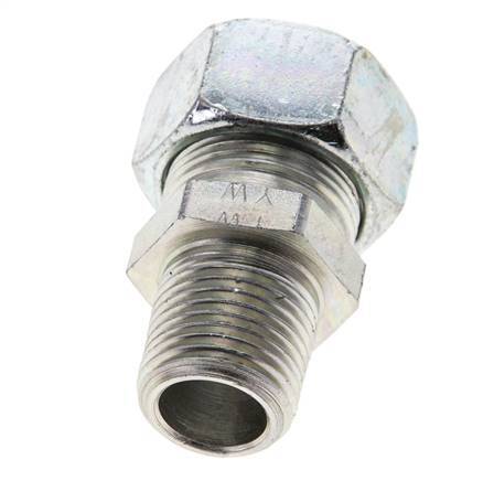 1/2'' NPT Male x 18L Zinc plated Steel Straight Cutting Ring 315 Bar DIN 2353