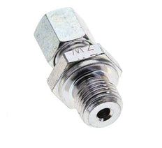 G 1/4'' Male x 6L Zinc plated Steel Straight Cutting Ring 315 Bar DIN 2353 [2 Pieces]