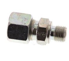 G 1/4'' Male x 10S Zinc plated Steel Straight Cutting Ring 630 Bar DIN 2353 [2 Pieces]