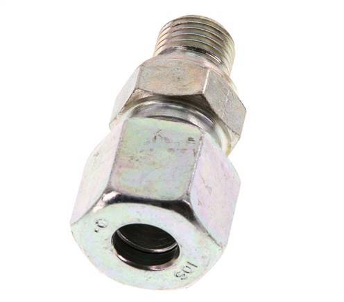 G 1/4'' Male x 10S Zinc plated Steel Straight Cutting Ring 630 Bar DIN 2353 [2 Pieces]