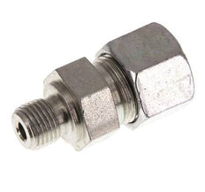 G 1/4'' Male x 12S Zinc plated Steel Straight Cutting Ring 630 Bar DIN 2353