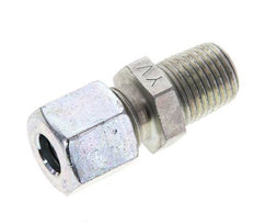 1/4'' NPT Male x 8L Zinc plated Steel Straight Cutting Ring 315 Bar DIN 2353 [2 Pieces]