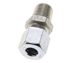 1/4'' NPT Male x 8L Zinc plated Steel Straight Cutting Ring 315 Bar DIN 2353 [2 Pieces]