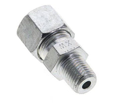 1/4'' NPT Male x 10S Zinc plated Steel Straight Cutting Ring 630 Bar DIN 2353 [2 Pieces]