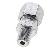 1/4'' NPT Male x 10S Zinc plated Steel Straight Cutting Ring 630 Bar DIN 2353 [2 Pieces]