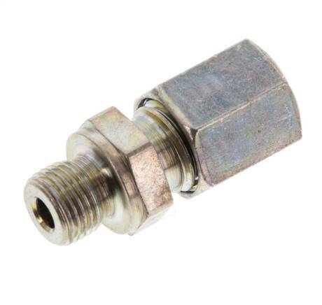 G 1/8'' Male x 6L Zinc plated Steel Straight Cutting Ring 315 Bar DIN 2353 [5 Pieces]