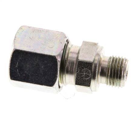 G 1/8'' Male x 8L Zinc plated Steel Straight Cutting Ring 315 Bar DIN 2353 [2 Pieces]