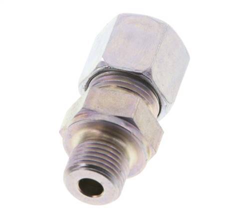 G 1/8'' Male x 8LL Zinc plated Steel Straight Cutting Ring 100 Bar DIN 2353