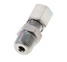 R 1/8'' Male x 4LL Zinc plated Steel Straight Cutting Ring 100 Bar DIN 2353 [2 Pieces]