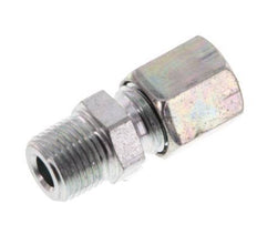 R 1/8'' Male x 6LL Zinc plated Steel Straight Cutting Ring 100 Bar DIN 2353 [5 Pieces]