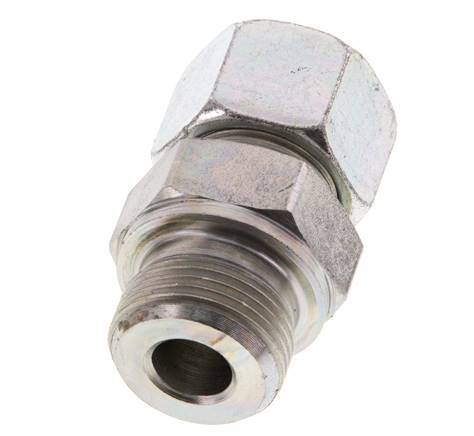 G 3/4'' Male x 16S Zinc plated Steel Straight Cutting Ring 400 Bar DIN 2353