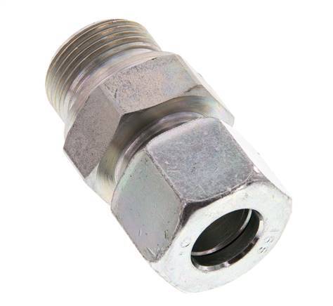 G 3/4'' Male x 16S Zinc plated Steel Straight Cutting Ring 400 Bar DIN 2353