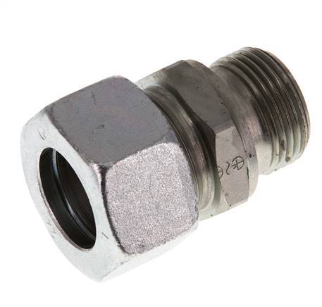 G 3/4'' Male x 22L Zinc plated Steel Straight Cutting Ring 160 Bar DIN 2353