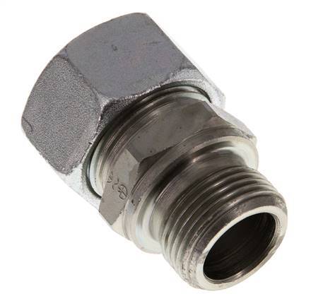 G 3/4'' Male x 22L Zinc plated Steel Straight Cutting Ring 160 Bar DIN 2353