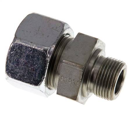 G 3/4'' Male x 25S Zinc plated Steel Straight Cutting Ring 400 Bar DIN 2353