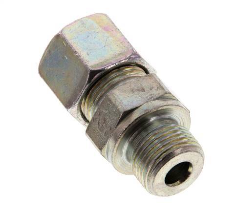 G 3/8'' Male x 10S Zinc plated Steel Straight Cutting Ring 630 Bar DIN 2353 [2 Pieces]