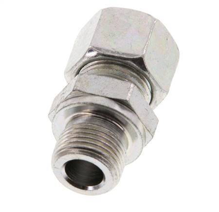 G 3/8'' Male x 12L Zinc plated Steel Straight Cutting Ring 315 Bar DIN 2353 [2 Pieces]