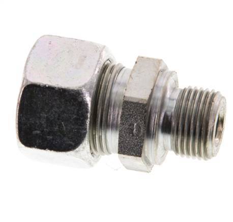 G 3/8'' Male x 15L Zinc plated Steel Straight Cutting Ring 315 Bar DIN 2353