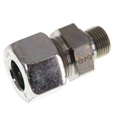 G 3/8'' Male x 16S Zinc plated Steel Straight Cutting Ring 400 Bar DIN 2353