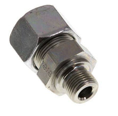 G 3/8'' Male x 16S Zinc plated Steel Straight Cutting Ring 400 Bar DIN 2353