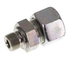 G 3/8'' Male x 16S Zinc plated Steel Straight Cutting Ring 400 Bar DIN 2353