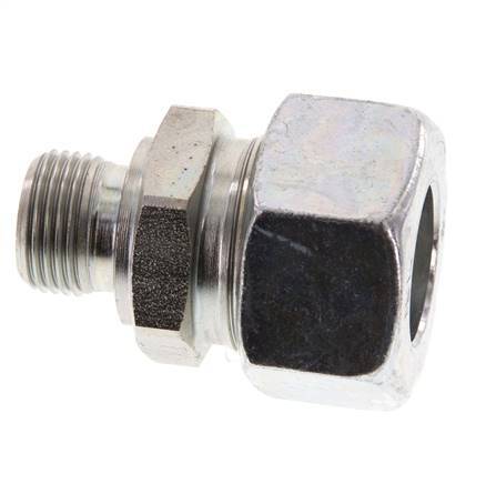 G 3/8'' Male x 18L Zinc plated Steel Straight Cutting Ring 315 Bar DIN 2353