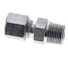 3/8'' NPT Male x 8S Zinc plated Steel Straight Cutting Ring 630 Bar DIN 2353