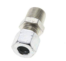 3/8'' NPT Male x 10L Zinc plated Steel Straight Cutting Ring 315 Bar DIN 2353 [2 Pieces]