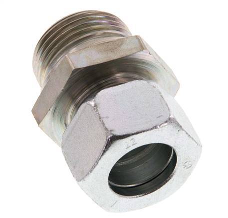 G 1'' Male x 22L Zinc plated Steel Straight Cutting Ring 160 Bar DIN 2353