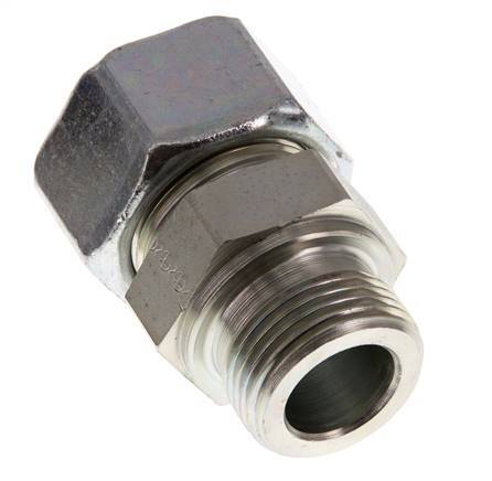 G 1'' Male x 25S Zinc plated Steel Straight Cutting Ring 400 Bar DIN 2353