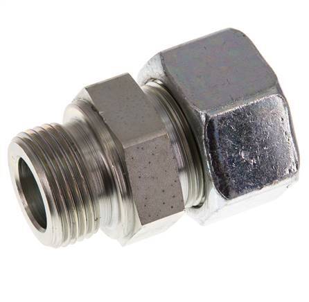 G 1'' Male x 25S Zinc plated Steel Straight Cutting Ring 400 Bar DIN 2353