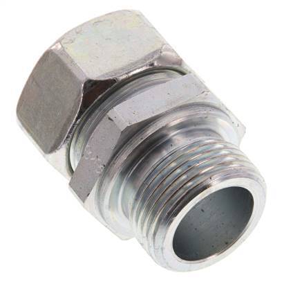 G 1'' Male x 28L Zinc plated Steel Straight Cutting Ring 160 Bar DIN 2353