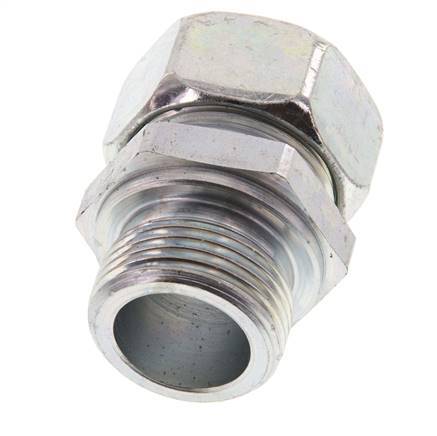 G 1'' Male x 28L Zinc plated Steel Straight Cutting Ring 160 Bar DIN 2353