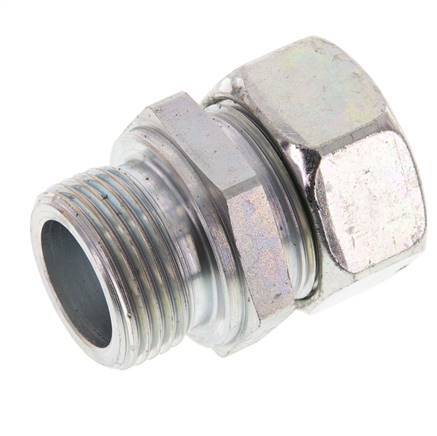 G 1'' Male x 28L Zinc plated Steel Straight Cutting Ring 160 Bar DIN 2353