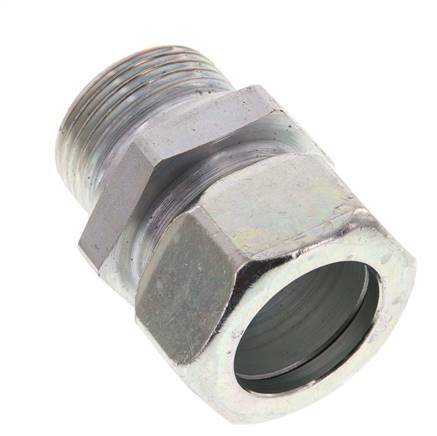 G 1'' Male x 28L Zinc plated Steel Straight Cutting Ring 160 Bar DIN 2353