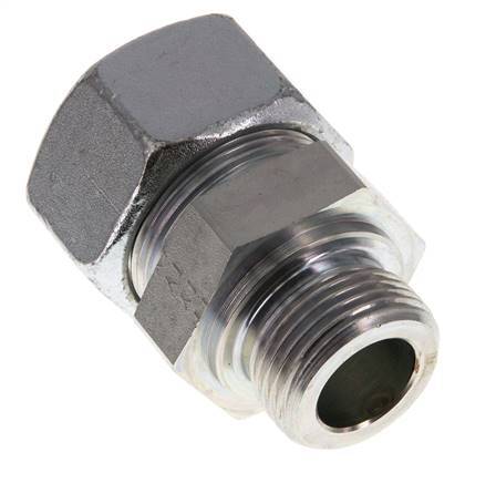 G 1'' Male x 30S Zinc plated Steel Straight Cutting Ring 400 Bar DIN 2353