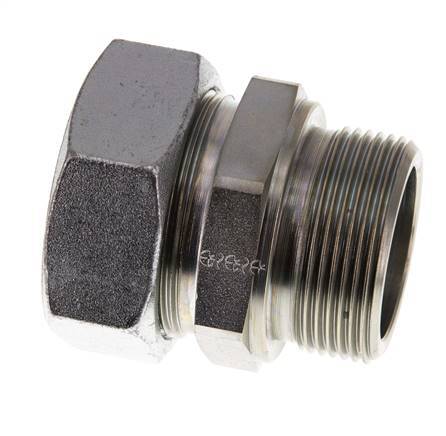 G 1 1/2'' Male x 42L Zinc plated Steel Straight Cutting Ring 160 Bar DIN 2353