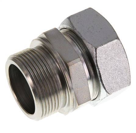 G 1 1/2'' Male x 42L Zinc plated Steel Straight Cutting Ring 160 Bar DIN 2353