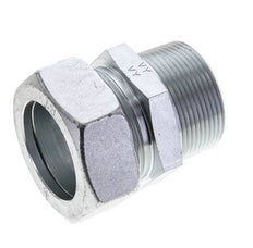 1 1/2'' NPT Male x 42L Zinc plated Steel Straight Cutting Ring 160 Bar DIN 2353