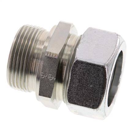 G 1 1/4'' Male x 35L Zinc plated Steel Straight Cutting Ring 160 Bar DIN 2353