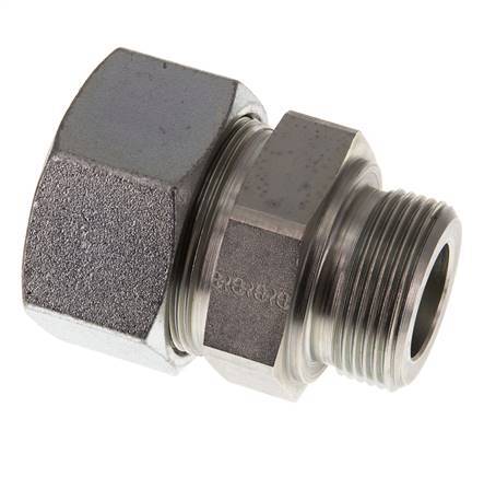 G 1 1/4'' Male x 38S Zinc plated Steel Straight Cutting Ring 315 Bar DIN 2353