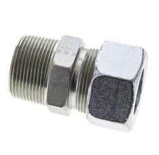 1 1/4'' NPT Male x 30S Zinc plated Steel Straight Cutting Ring 400 Bar DIN 2353