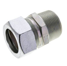 1 1/4'' NPT Male x 35L Zinc plated Steel Straight Cutting Ring 160 Bar DIN 2353