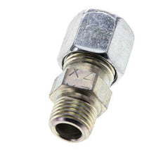 M10x1 Male x 8LL Zinc plated Steel Straight Cutting Ring 100 Bar DIN 2353 [5 Pieces]