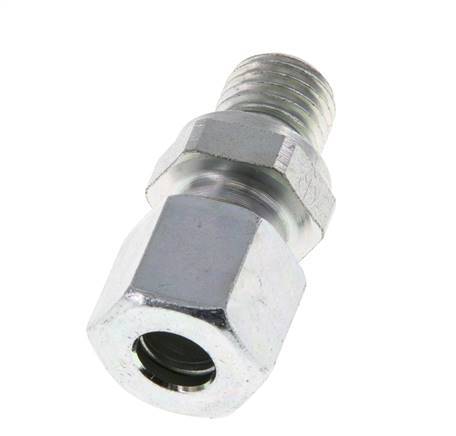 M12x1.5 Male x 8L Zinc plated Steel Straight Cutting Ring 315 Bar DIN 2353 [5 Pieces]